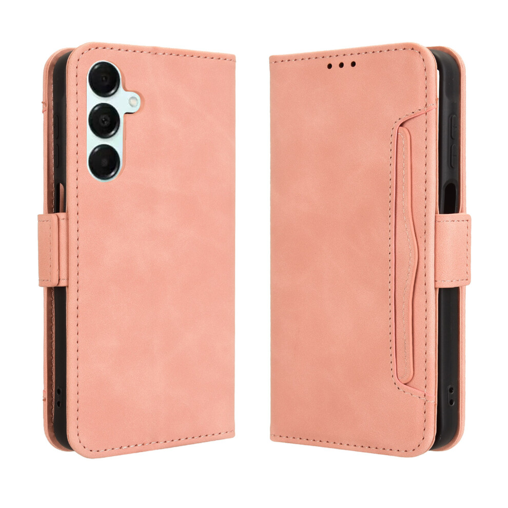 (Pink) For Samsung Galaxy A16 5G / A16 4G / A26 5G / A17 5G / A17 4G Leather Case Phone Wallet Cover With Multiple Card Slots Pink 6914297866444
