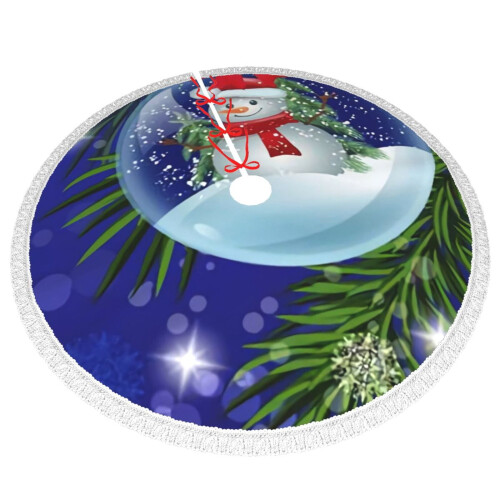Christmas Tree Skirt 48 Inch Rustic Holiday Decor 2