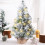 Mini Christmas Tree with Lights 24 Inch Snow Flocked 6