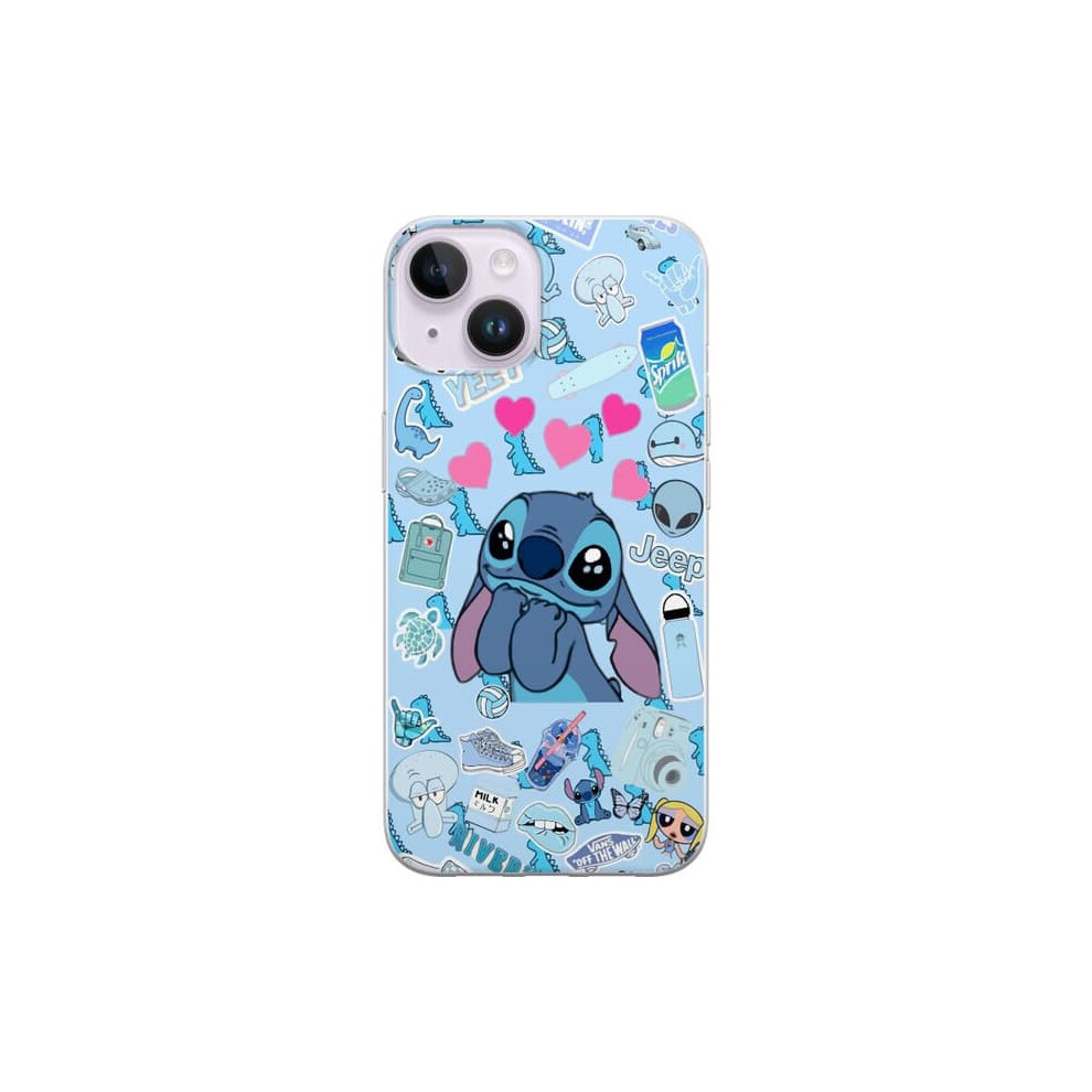 Iphone 14 Transparent Case With Stitch Design 962125233742
