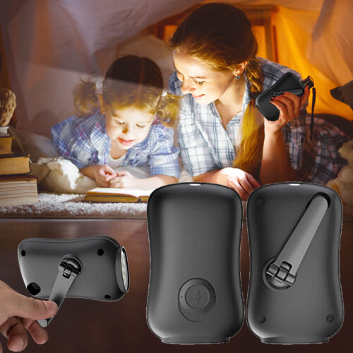 Lampe torche à manivelle LED rechargeable pour les situations d'urgence 1