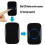 ODOMY Wireless Doorbell Battery-Powered 1 Transmitter 1 8