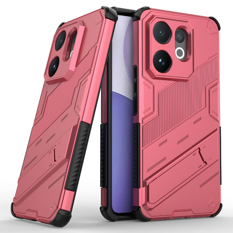 (Rose) For Vivo V60 5G Case Pc + Tpu Shockproof Phone Cover With Kickstand 6914293952899