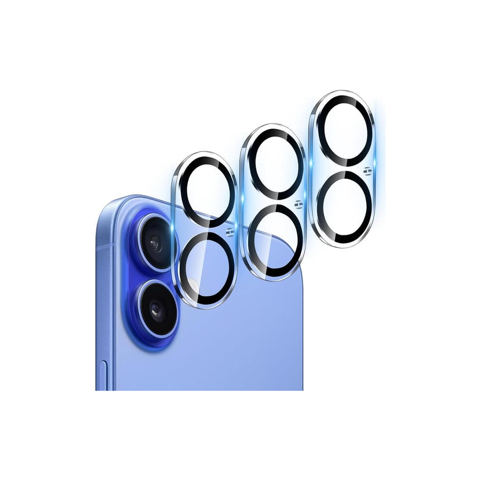 Tempered Glass Lens Protector For Iphone 16 (3-Pack) 962125237665