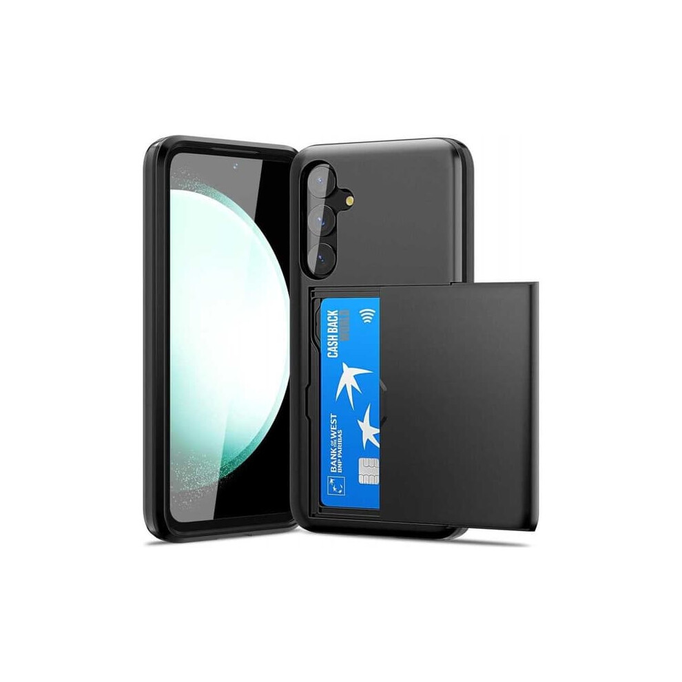 Samsung S24 Shockproof Case With Card Slot Black 962125231311