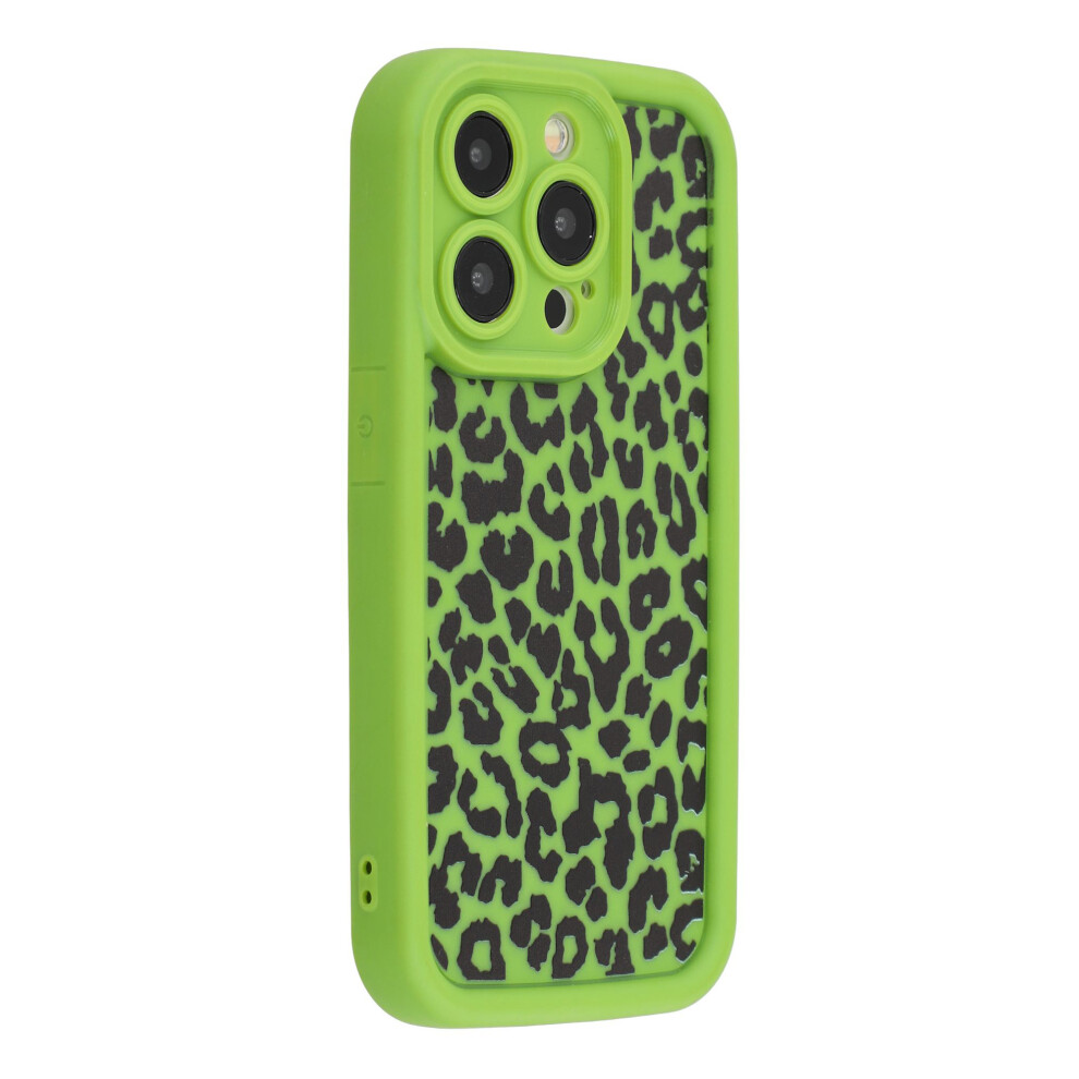 (Green) For Iphone 15 Pro Max Case Leopard Print Tpu Shockproof Phone Cover Green 6914292557675