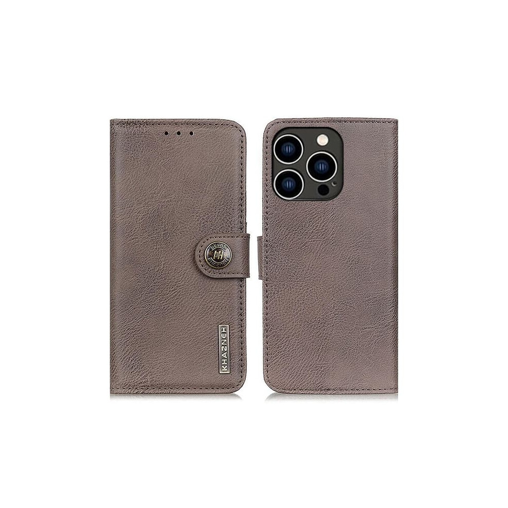 Khazneh Iphone 16 Pro Wallet Case Coffee Khaki 962125238976