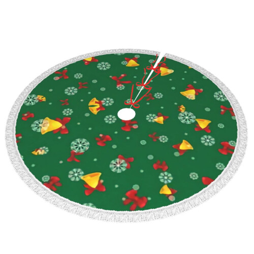 Christmas Tree Skirt 48 Inch Rustic Holiday Decor 1