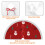 Christmas Tree Skirt 48 Inch Rustic Holiday Decor 6