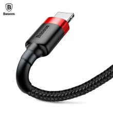 Cábla Baseus 2m atá comhoiriúnach le iPhone dubh Dubh