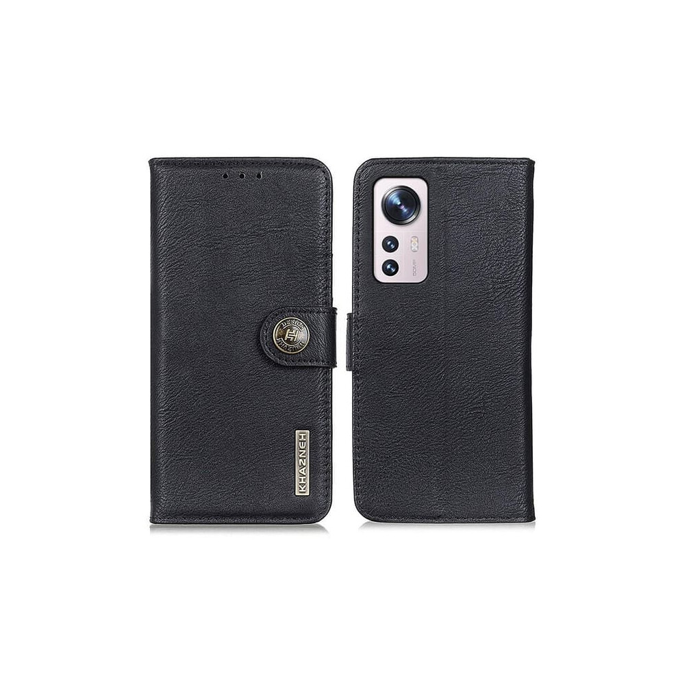 Khazneh Wallet Case For Xiaomi 12 Pro - Black 962125232226