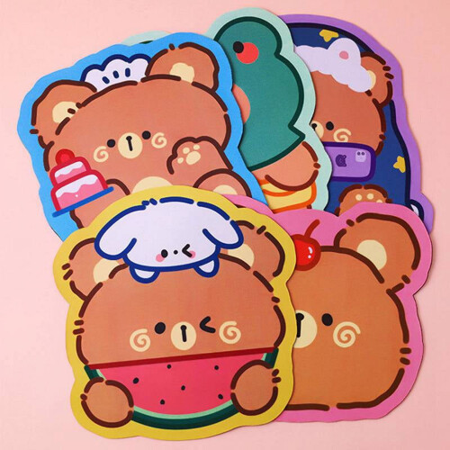 Bear Mouse Pad Waterproof Desk Mat 5PCS 2