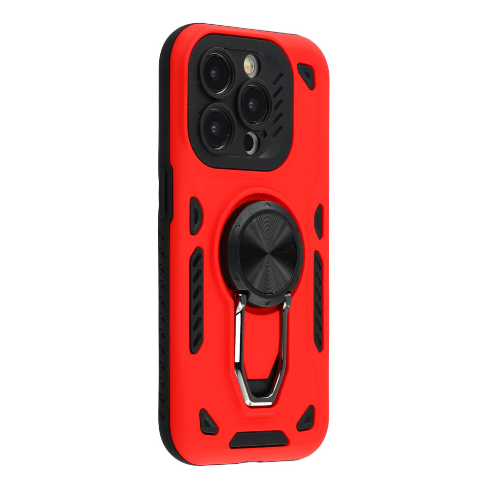 (Red) For Iphone 14 Pro Max Case With Kickstand Shockproof Tpu + Pc Phone Back Cover Red 6914293384416