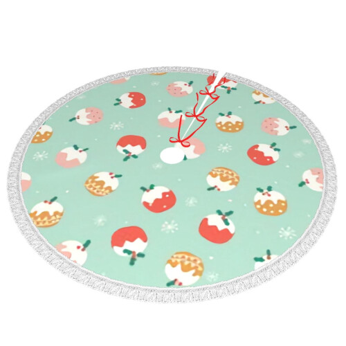 Christmas Tree Skirt 48 Inch Rustic Holiday Decor 1