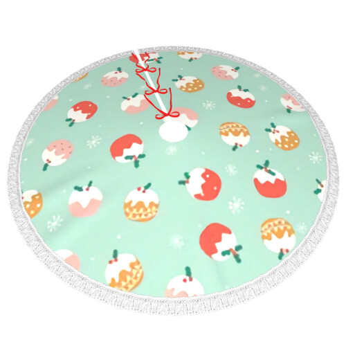 Christmas Tree Skirt 48 Inch Rustic Holiday Decor 2
