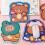 Bear Mouse Pad Waterproof Desk Mat 5PCS 5