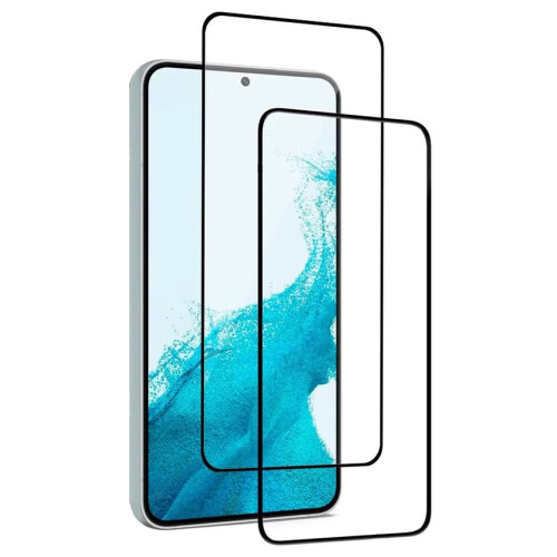 [Pacote com 2] Compatível com Samsung S24 - Protetor de Tela de Vidro Temperado com Cobertura Total
