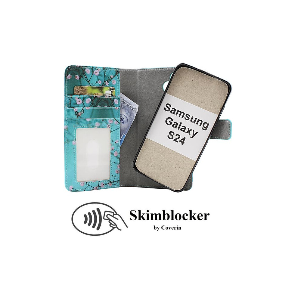 Skim Blocks Magnet Wallet For Samsung Galaxy S24 5G 962125233353