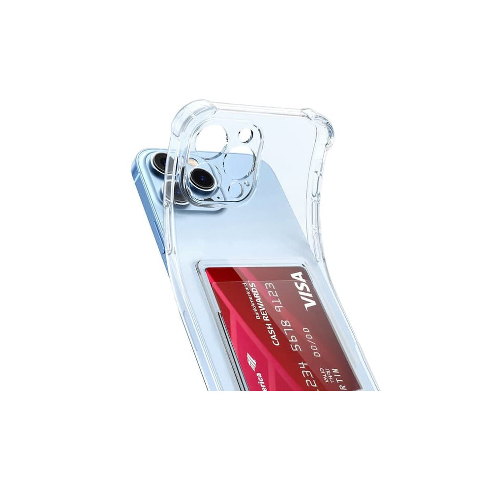 Iphone 16 Pro Max Transparent Wallet Case With Card Holder 962125240160