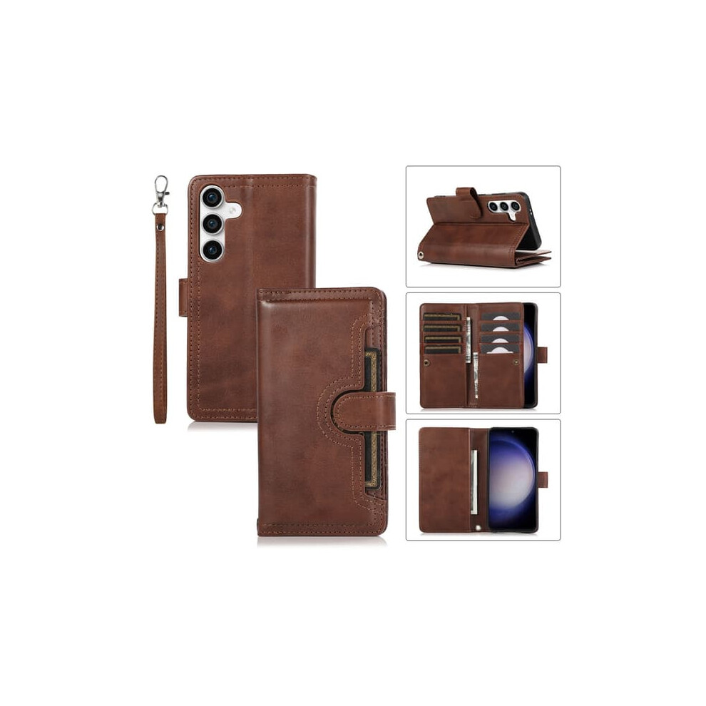 Wallet Case For Samsung Galaxy S24 Plus Brown 962125233896