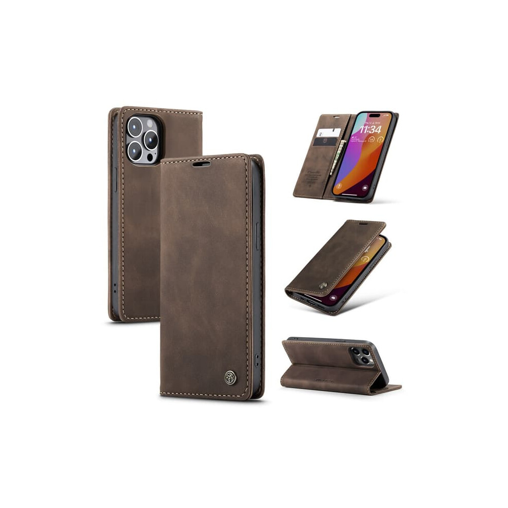 Caseme Slim Wallet Case For Iphone 16 Pro Max Brown 962125241044