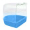 Walbest transparent bird bath box for small birds, 1 piece 2