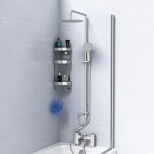 Nes Home Modern Exposed Shower Mixer Handset & Bath shower Mixer