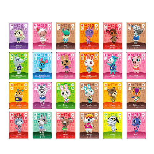 Animal Crossing Mini Game Cards for Switch 24 pcs