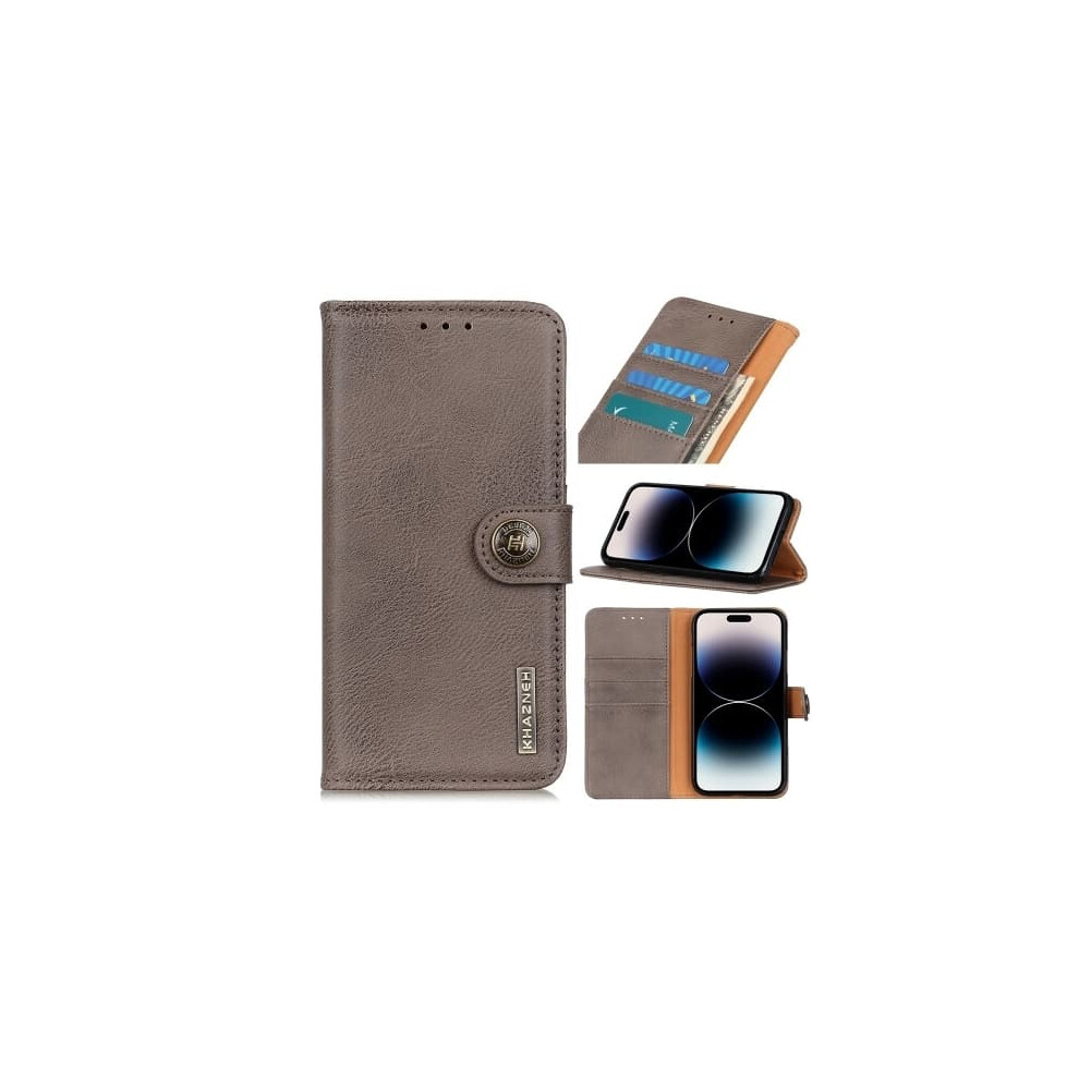 Leather Iphone 14 Pro Case Khaki 962125239317