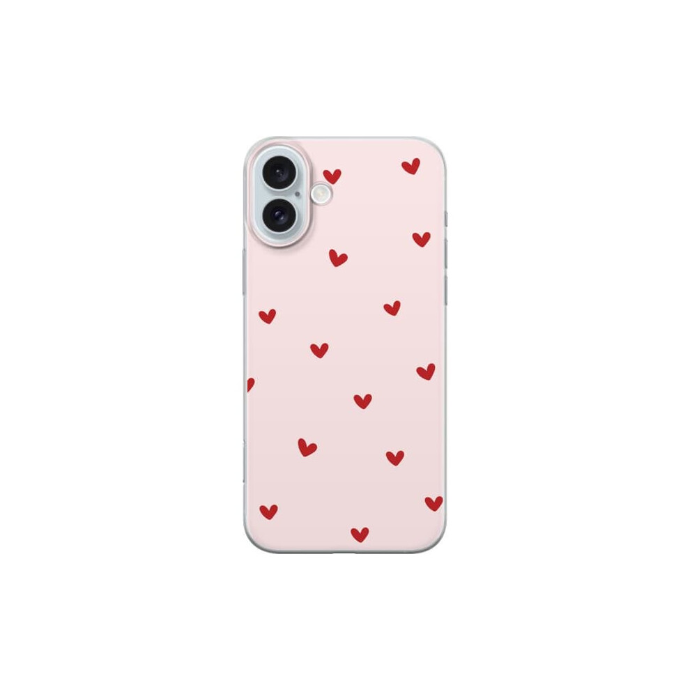Iphone 16 Plus Transparent Case With Hearts 962125239492
