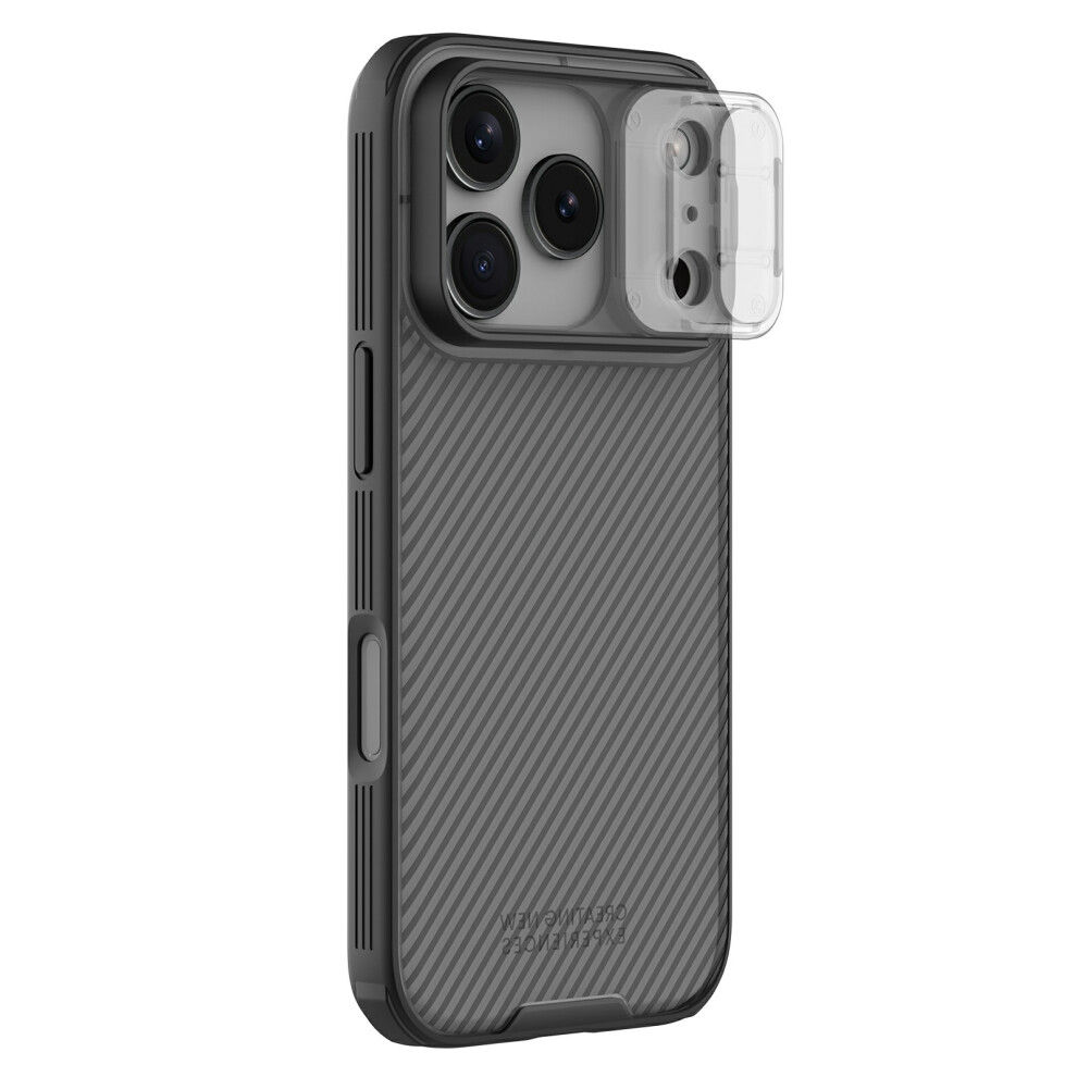 (Transparent ) Nillkin Camshield Pro Series For Iphone 17 Pro Max Case Tpu + Pc Phone Cover With Camera Slider Black 6914295158817