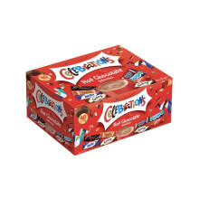 Celebrations Hot Chocolate Sachets 40 x 25g | Bulk Hot Chocolate Gift Set Featuring Galaxy, MilkyWay, Twix, Mars, Bounty, Maltesers