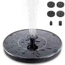 Solar Fountain Black 16 cm