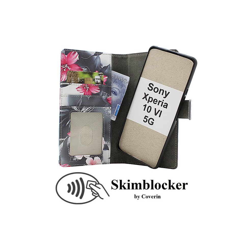Skimblocker Xperia 10 Vi 5G Magnetic Wallet Case 962125242614