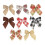 Christmas Bows Fabric Assorted Styles 10PCS 5