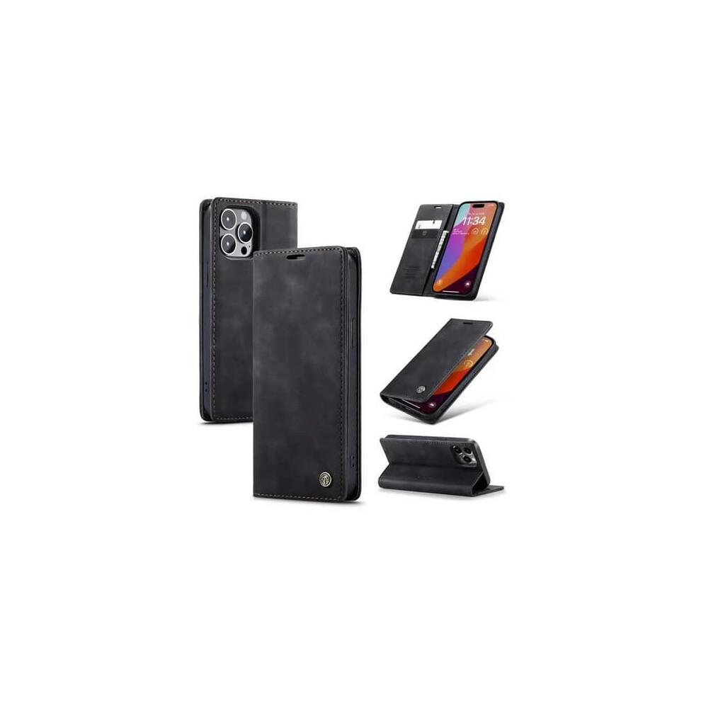 Iphone 15 Pro Max Flip Case 3-Compartment Black 962125241686