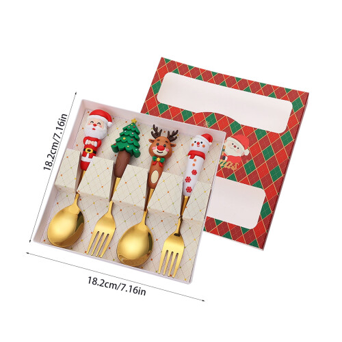 Christmas Spoon Set Stainless Steel 6pcs 1