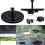 Solar Water Fountain Black 16 cm 4