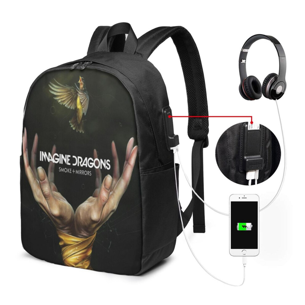 Imagine Dragons Laptop Backpack Water Resistant With Usb 900881732062