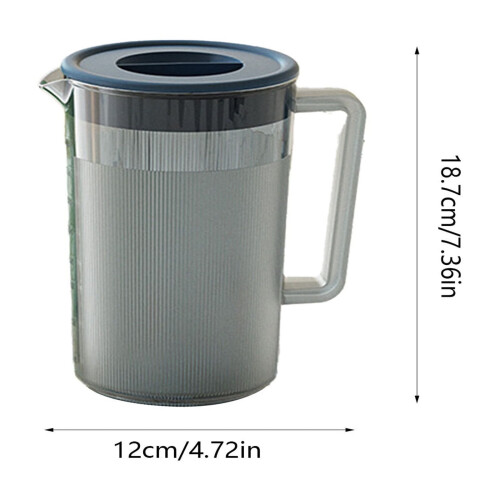 Clear Plastic Pitcher 1.8L with Lid 2