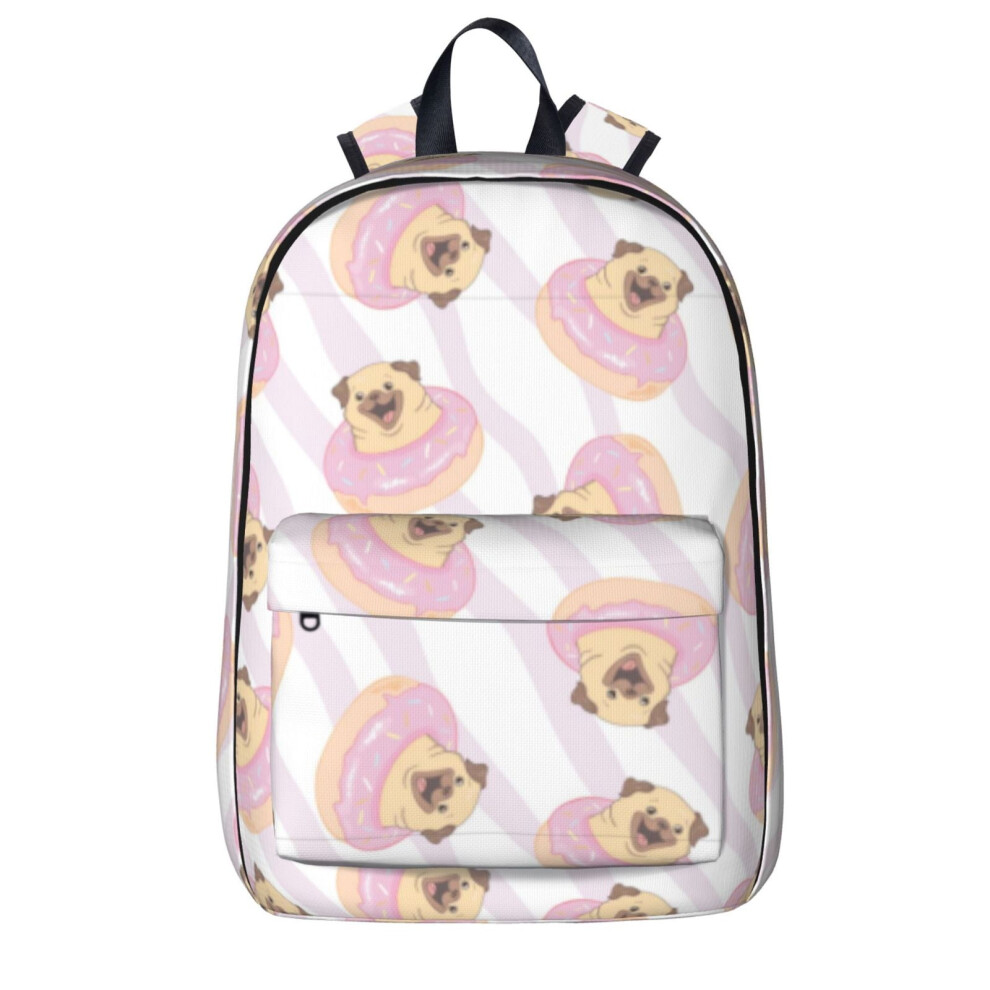 Pug Donuts Pattern Laptop Backpack 20L 900881732789