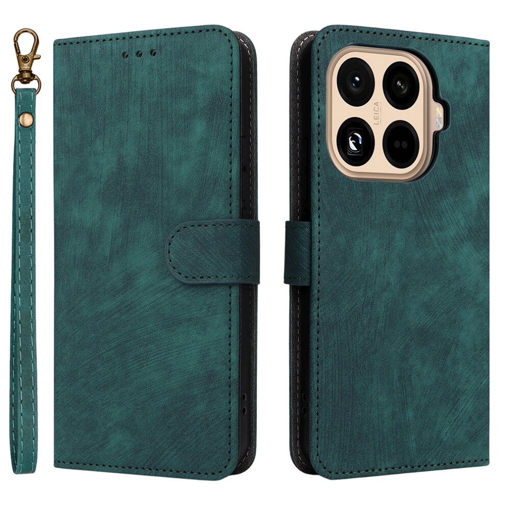 (Green) For Xiaomi 15T Pro Case Wallet Rfid Blocking Pu Leather Phone Cover Stand With Strap Green 6914296624083