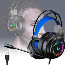 Avtoify gaming headset USB 7.1 surround sound black