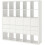 KALLAX 25-Cube Bookcase with 10 Inserts 182x182cm 1