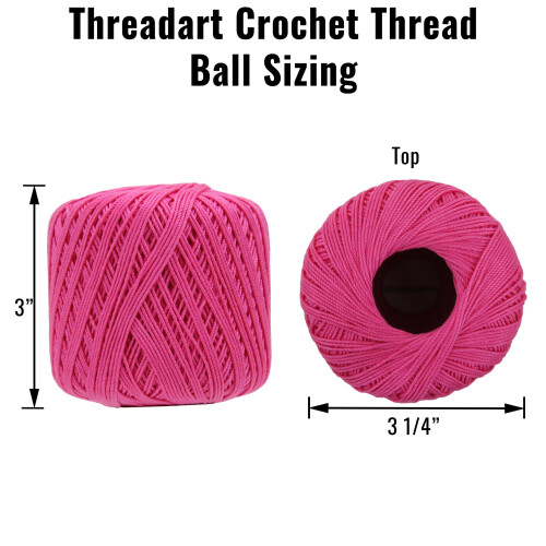 Threadart mercerized cotton crochet thread size 3 turquoise 2