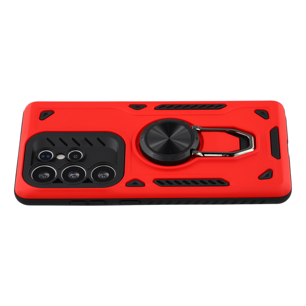 (Red) For Samsung Galaxy S24 Ultra Case With Kickstand Shockproof Tpu + Pc Phone Back Cover Red 6914299885092