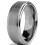 Βέρα γάμου Metal Masters Tungsten για άνδρες, 8MM με βουρτσισμένο φινίρισμα, ασημί χρώμα 2