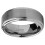 Βέρα γάμου Metal Masters Tungsten για άνδρες, 8MM με βουρτσισμένο φινίρισμα, ασημί χρώμα 3
