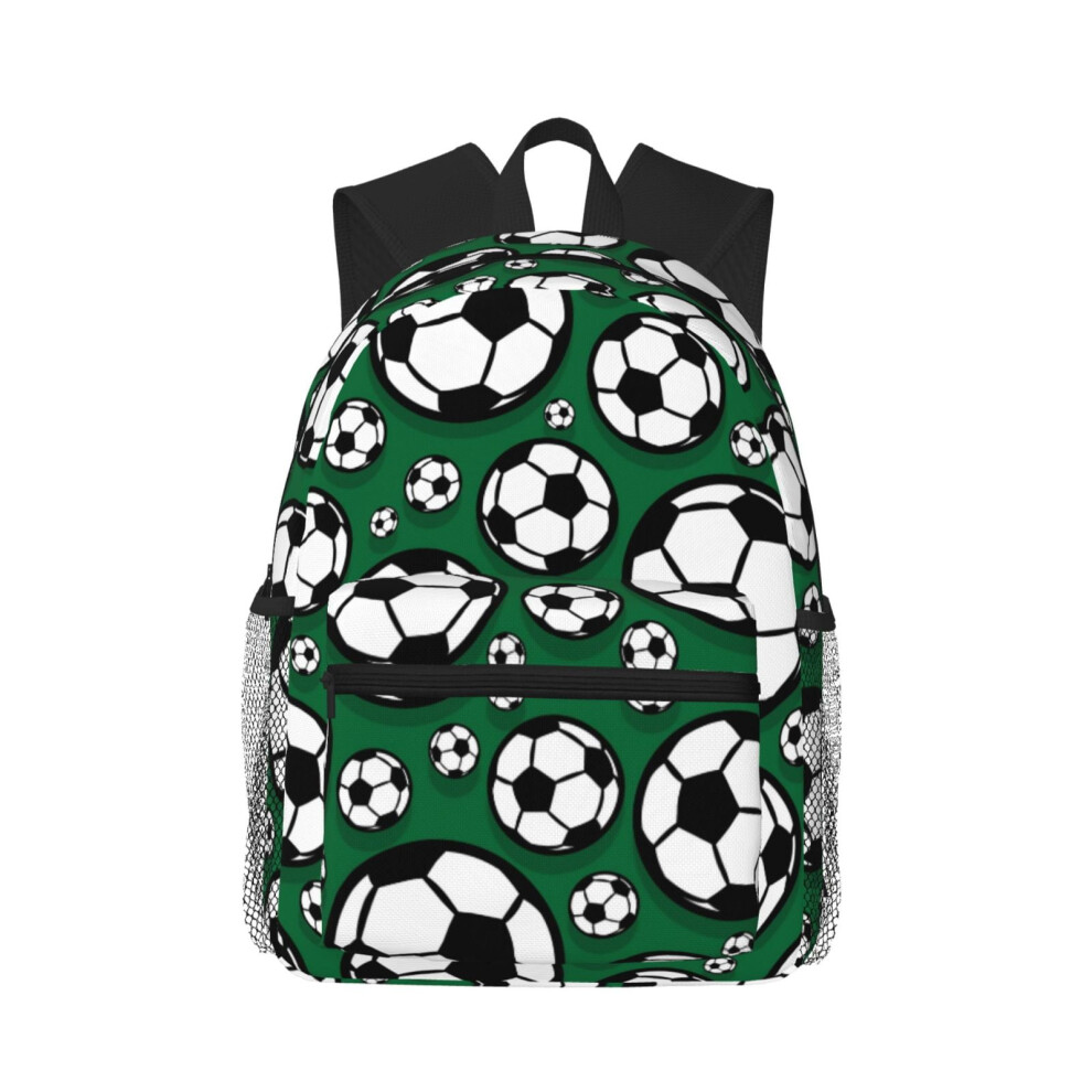Cartoon Soccer Backpack Laptop Travel Hiking Bag 900881732550