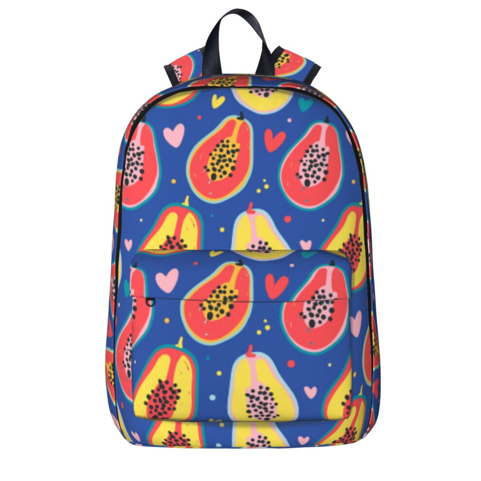 Papaya Pattern Laptop Backpack Travel Hiking Bag 900881732765